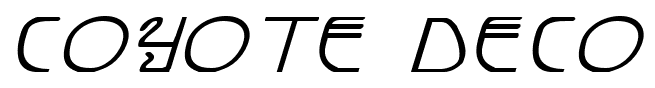 Coyote Deco font